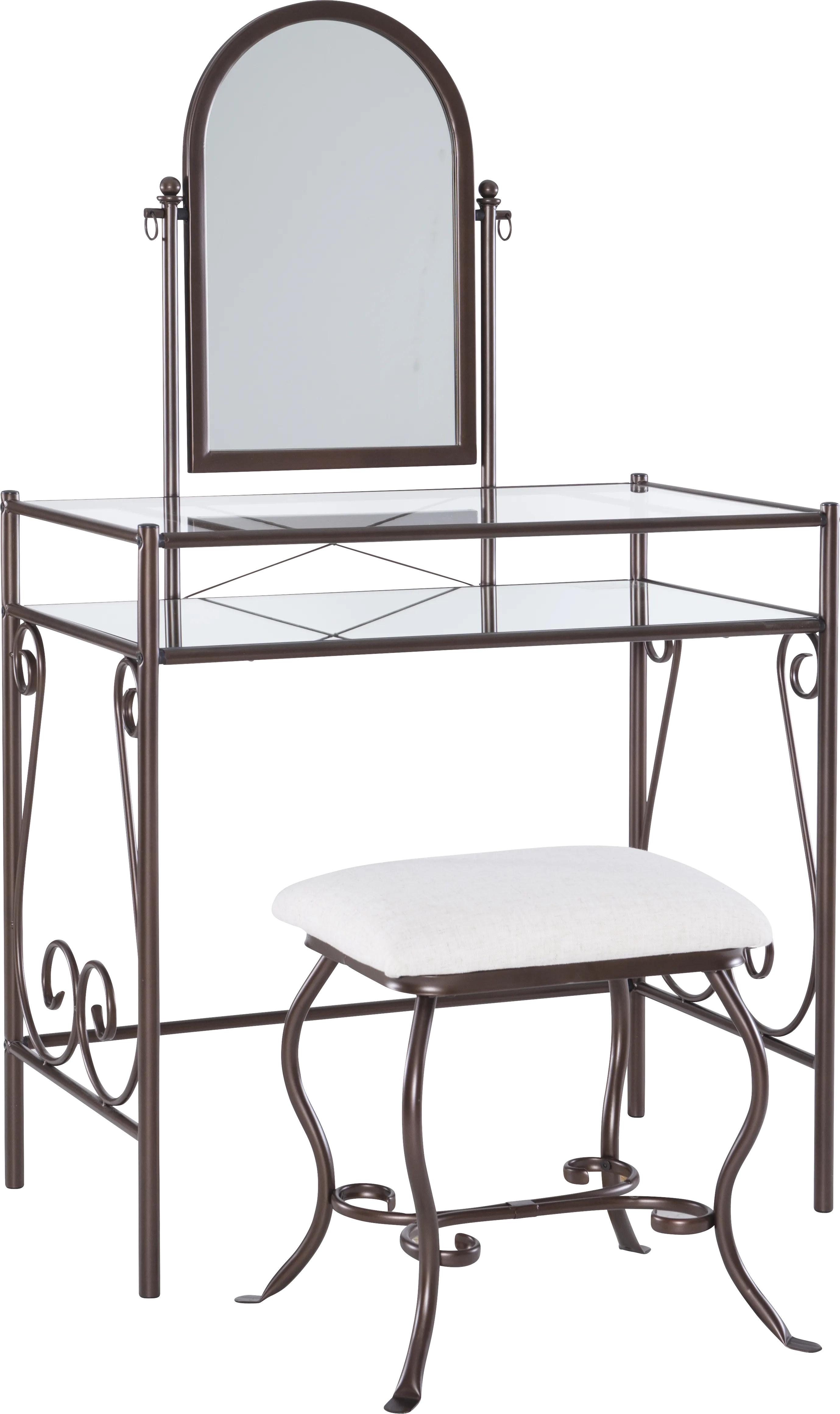 Braayfeild Bronze Metal Vanity Set - Thumbnail - Image 1