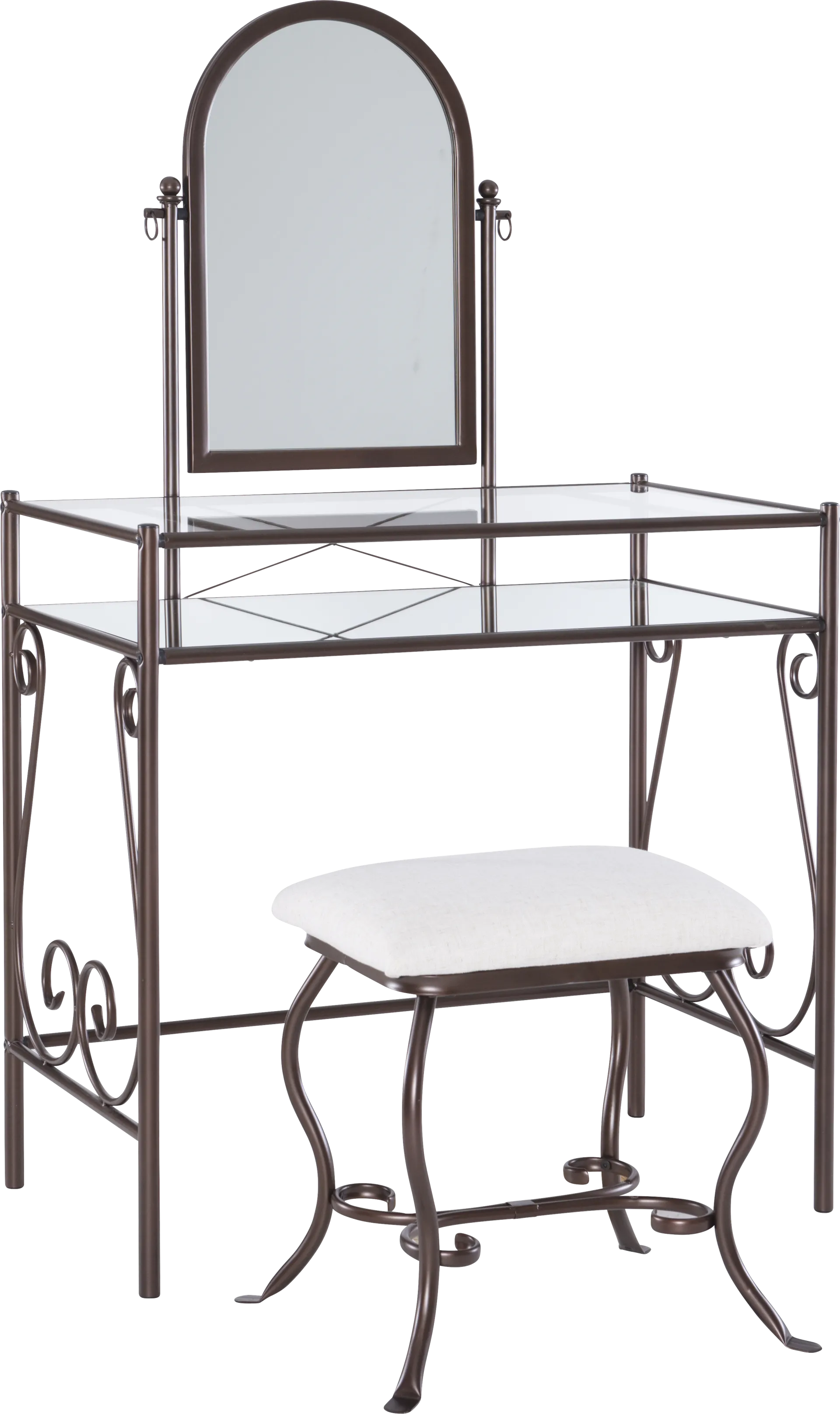 Braayfeild Bronze Metal Vanity Set - Image 1