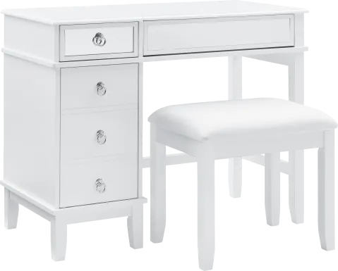 Bream White Vanity Set