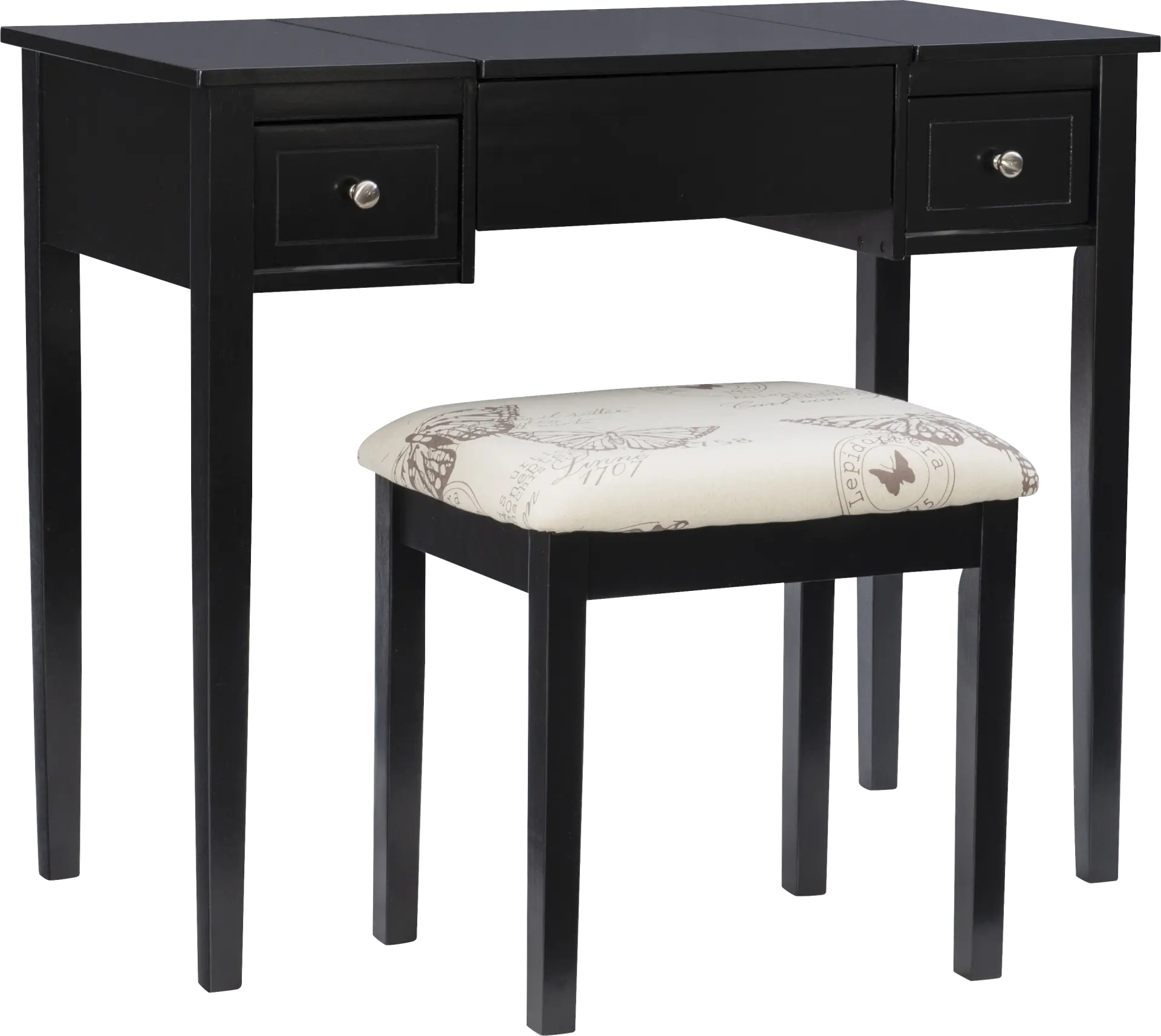 Larkbunting Black Vanity Set