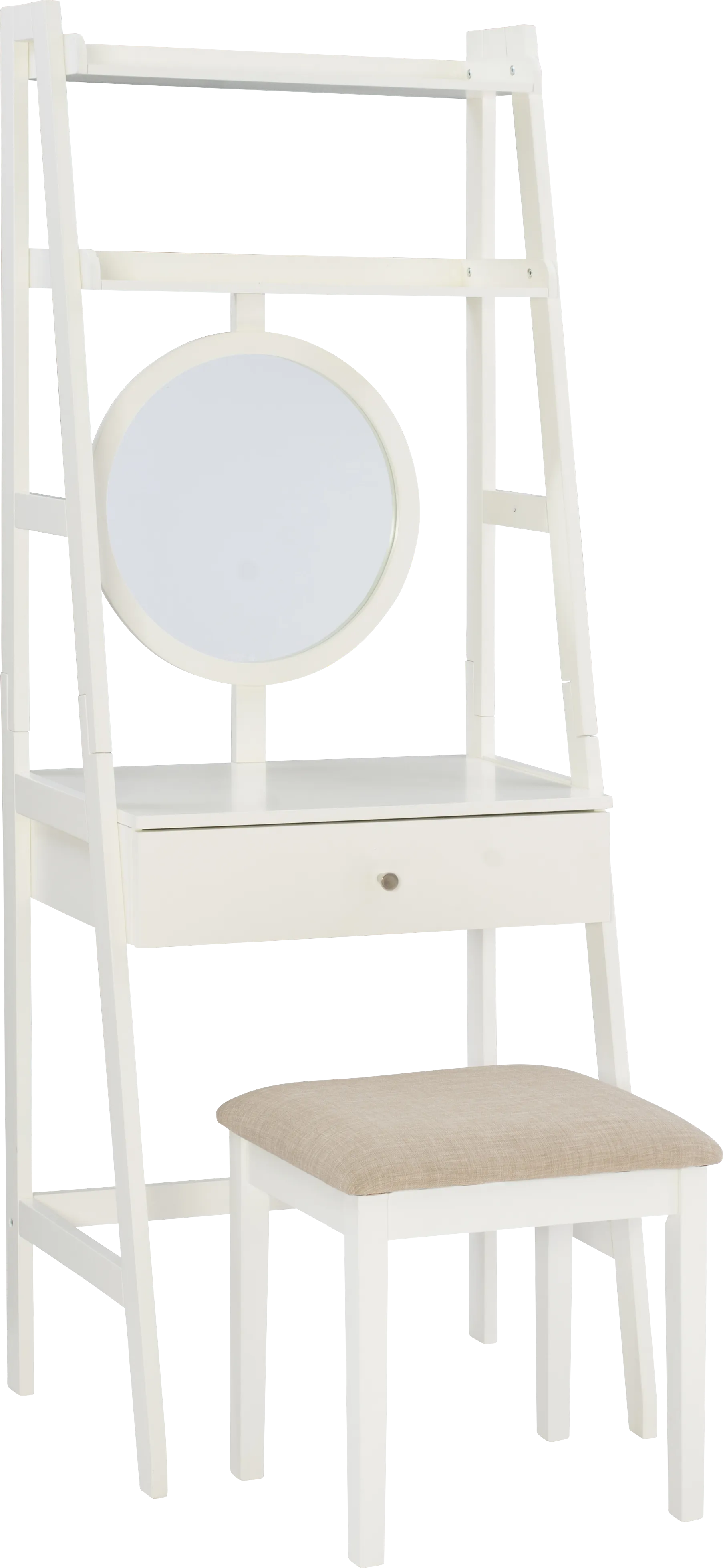 Kanawha White Vanity Set