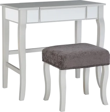 Luzoh Gray Vanity Set