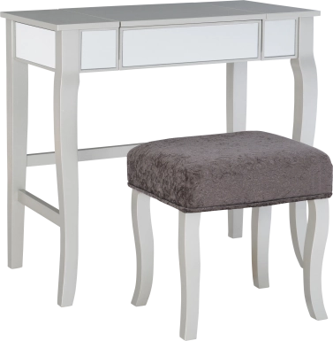 Luzoh Gray Vanity Set