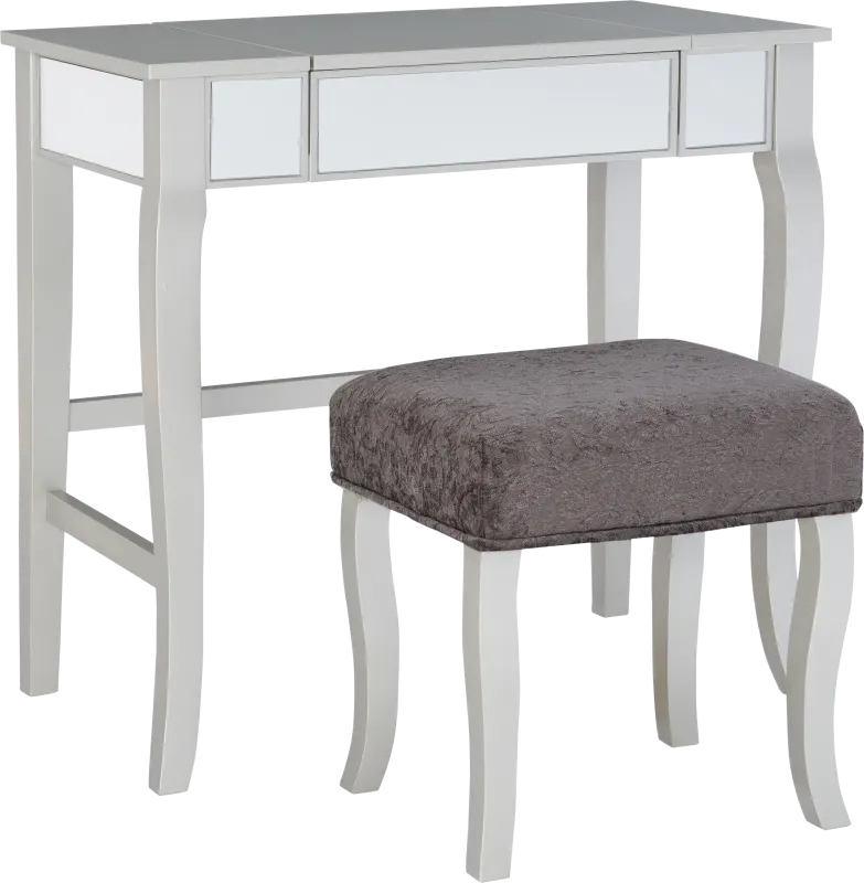 Luzoh Gray Vanity Set