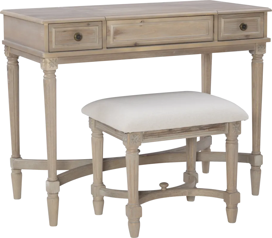 Quackenboss Brown Vanity Set