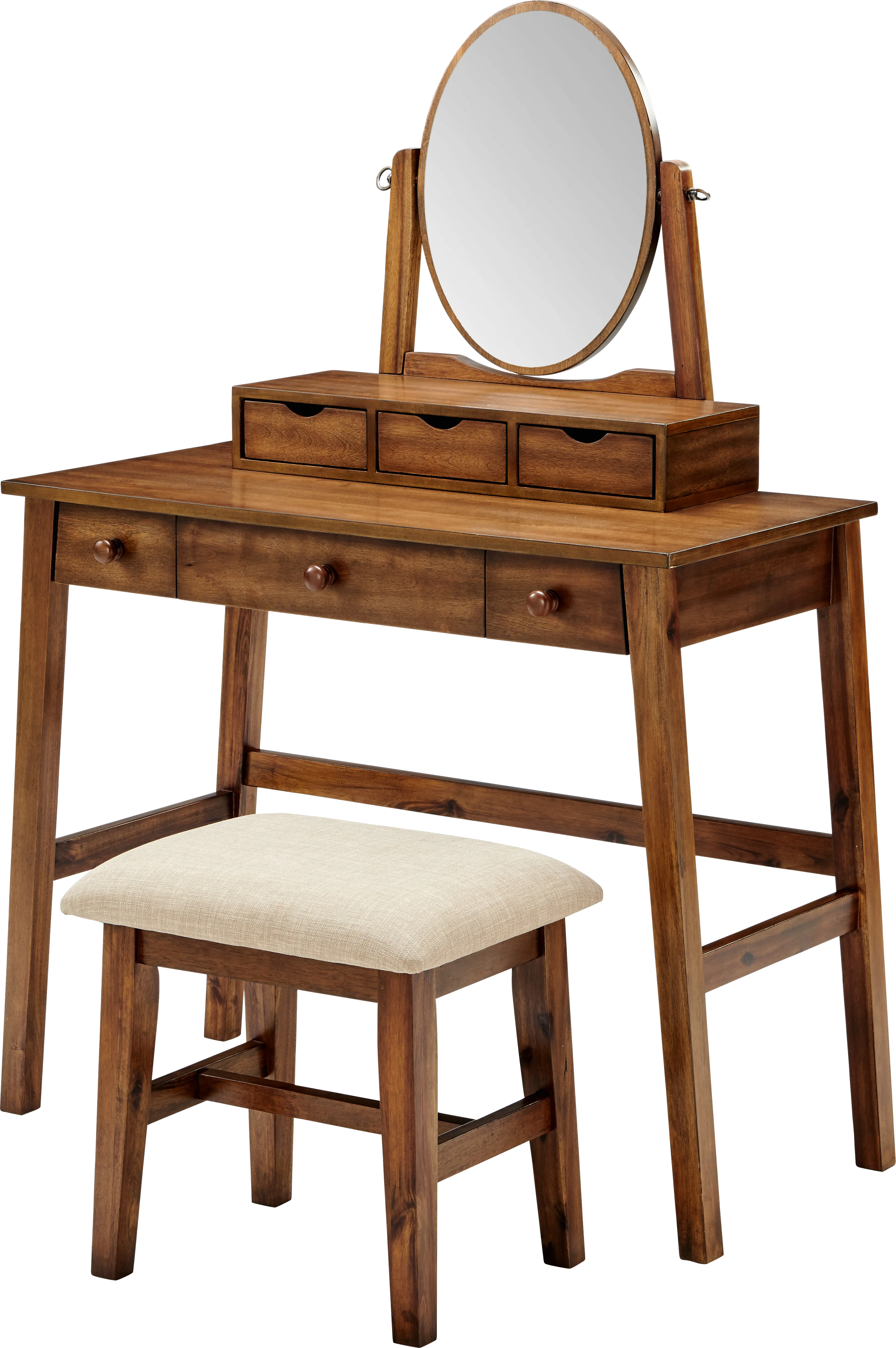 Varnum Brown Vanity Set - Thumbnail - Image 1