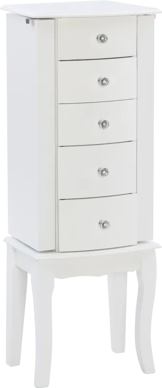 Howison White Jewelry Armoire