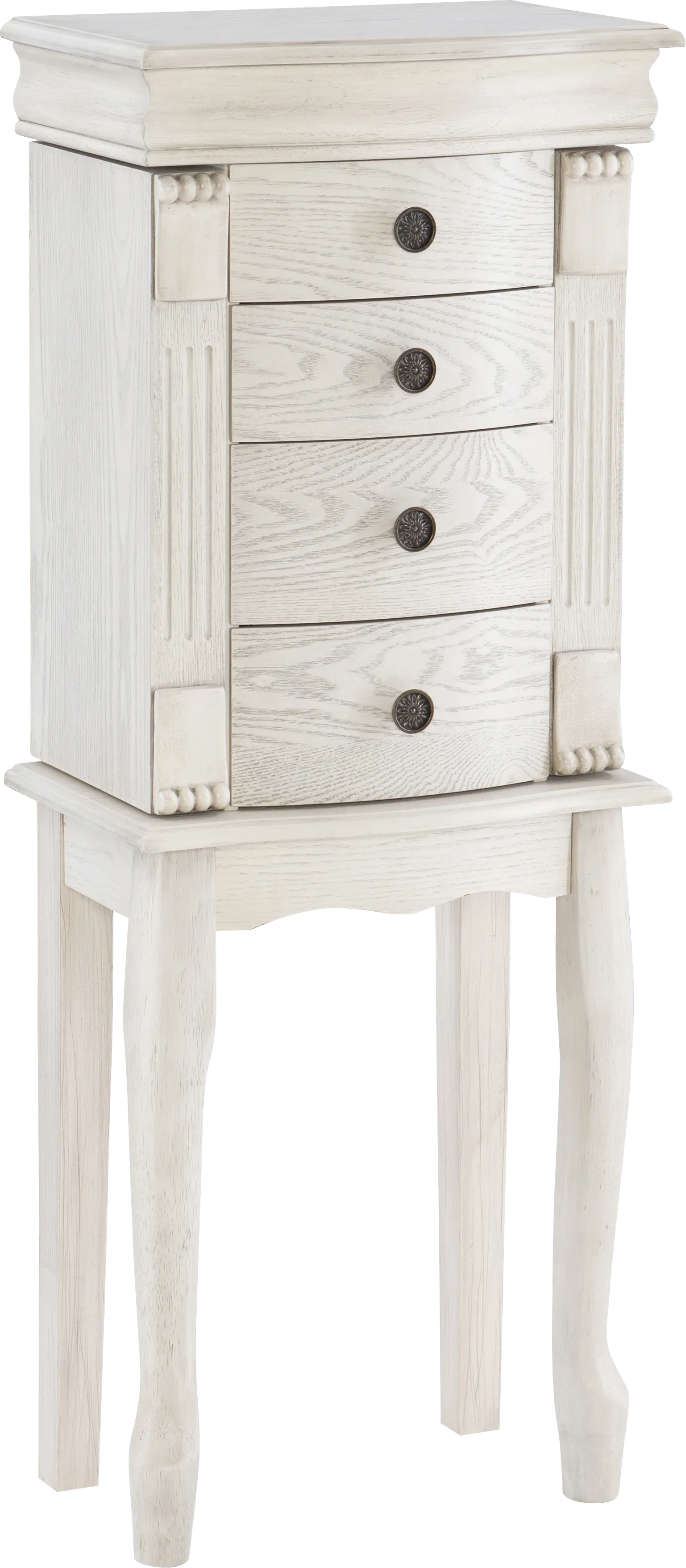 Hiatt Off White Jewelry Armoire