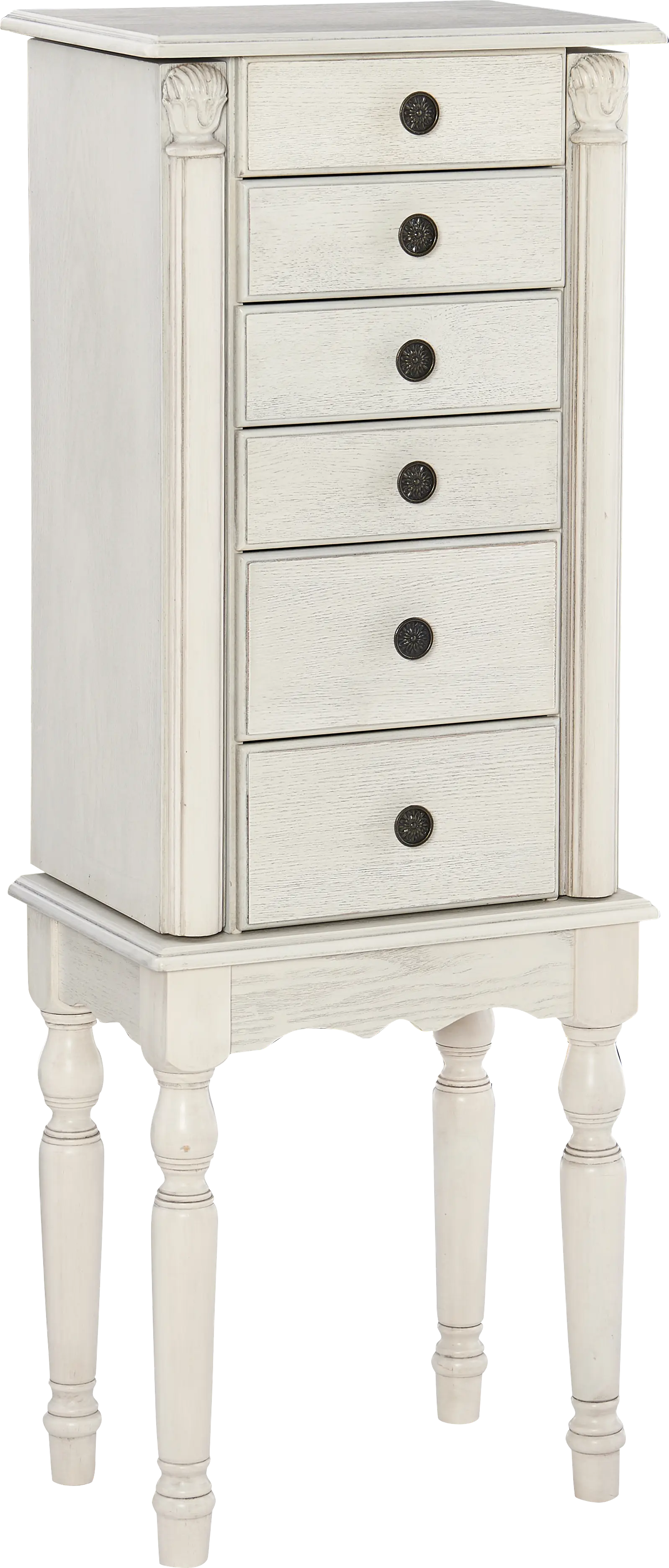 Everinaa White Jewelry Armoire