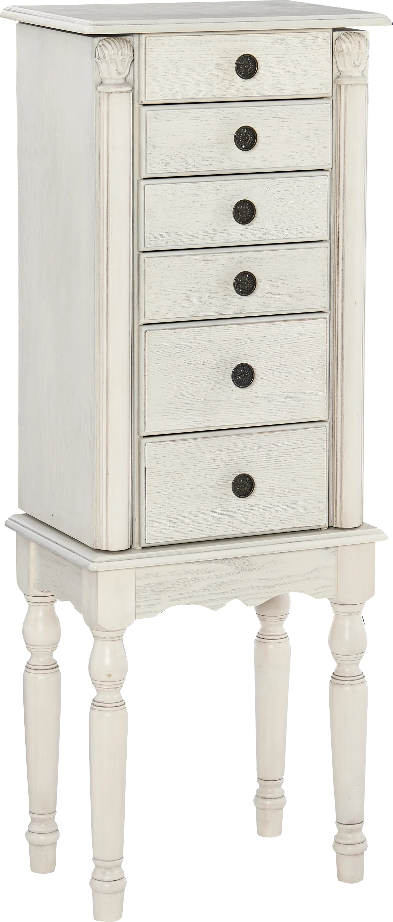 Everinaa White Jewelry Armoire - Image 1