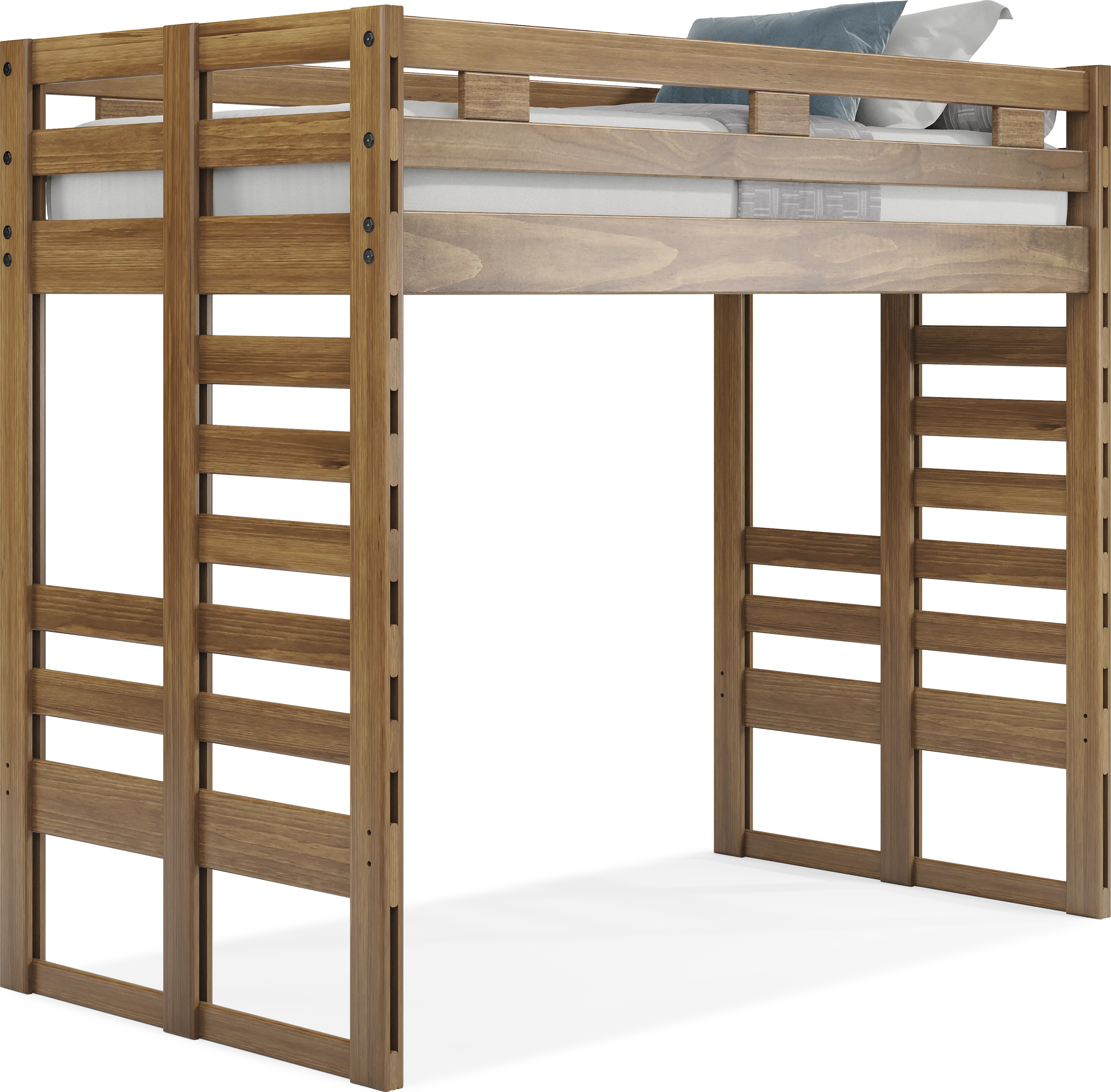 Kids Creekside 2.0 Chestnut Twin Loft Bed - Thumbnail - Image 1