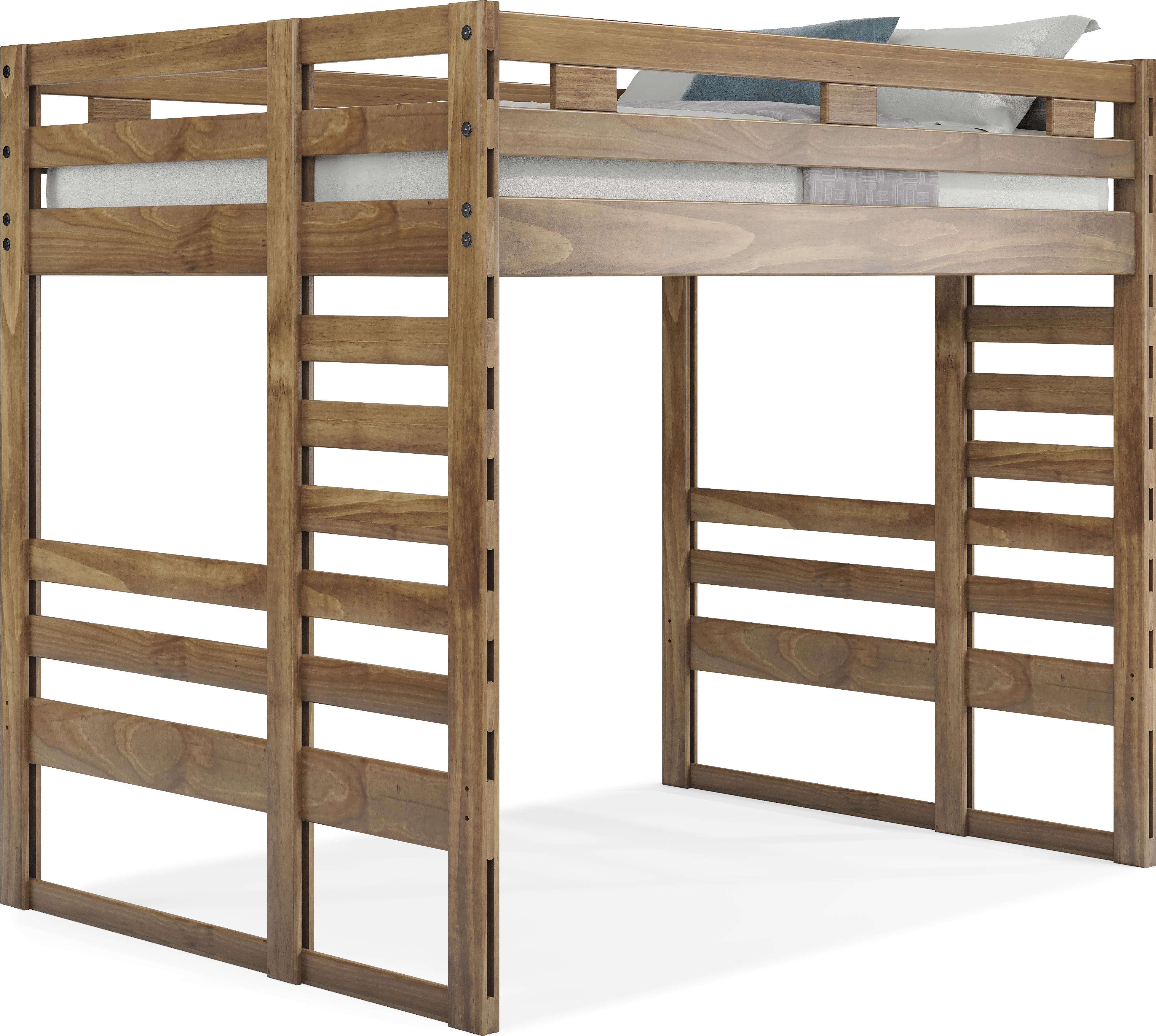 Kids Creekside 2.0 Chestnut Full Loft Bed - Thumbnail - Image 1