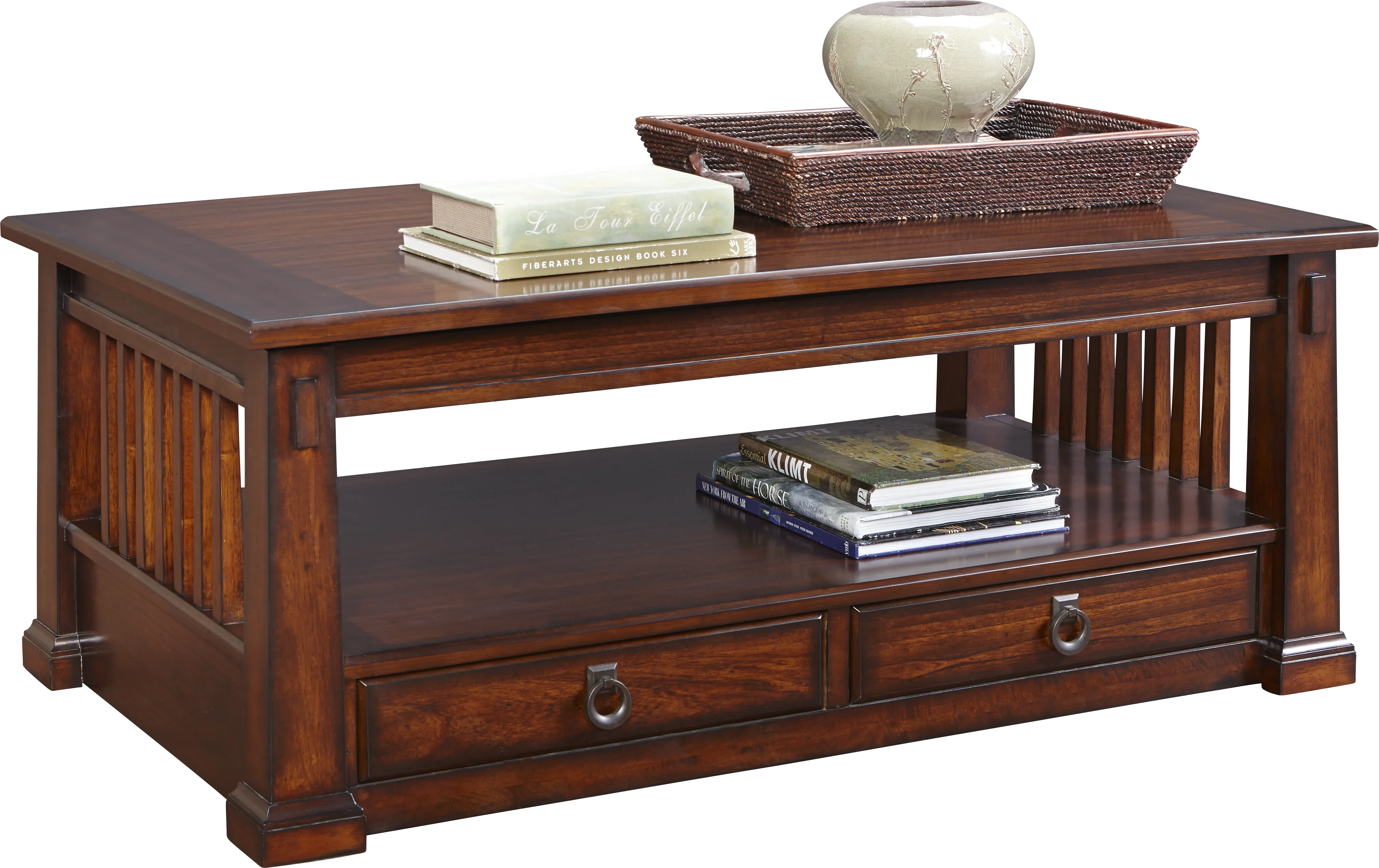 Clairfield Tobacco Lift-Top Cocktail Table - Thumbnail - Image 1