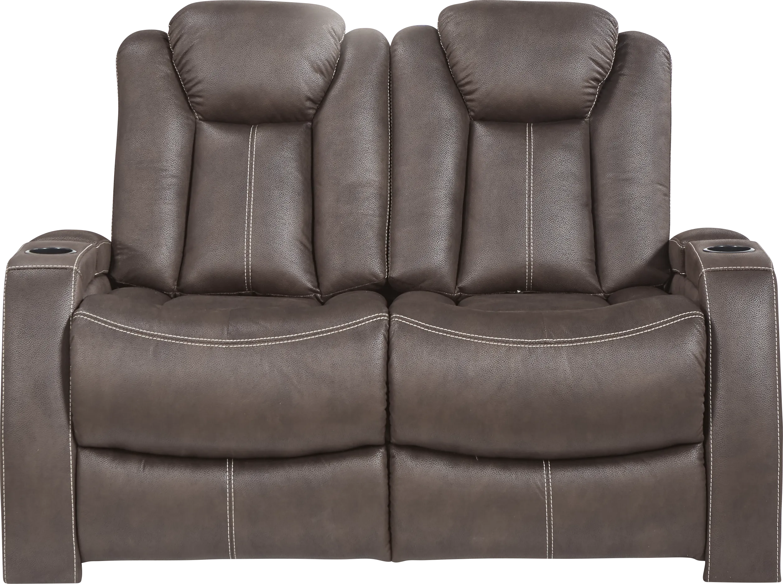 Crestline Brown 2 Pc Living Room with Dual Power Reclining Sofa - Thumbnail - Image 12