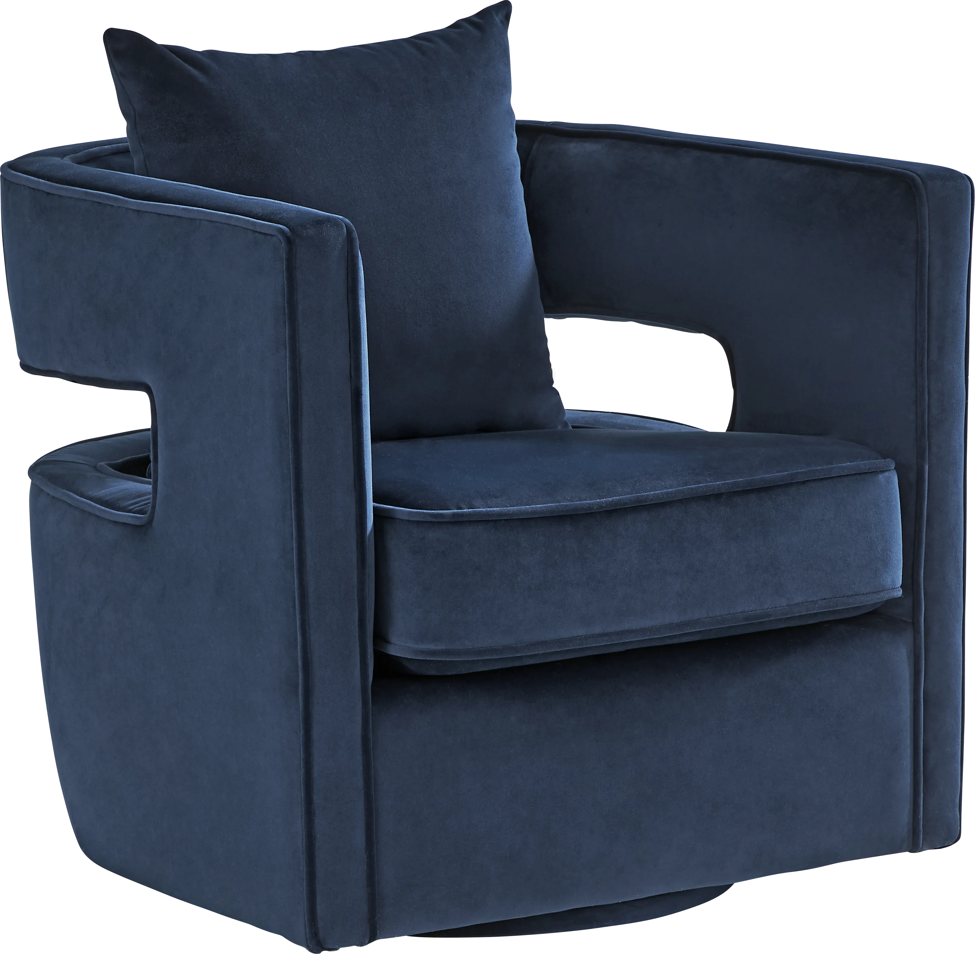 Rockaway Point Navy Accent Chair - Thumbnail - Image 1