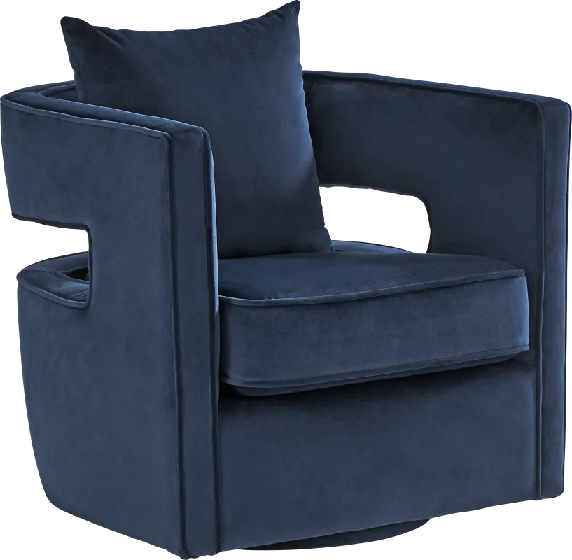 Rockaway Point Navy Accent Chair