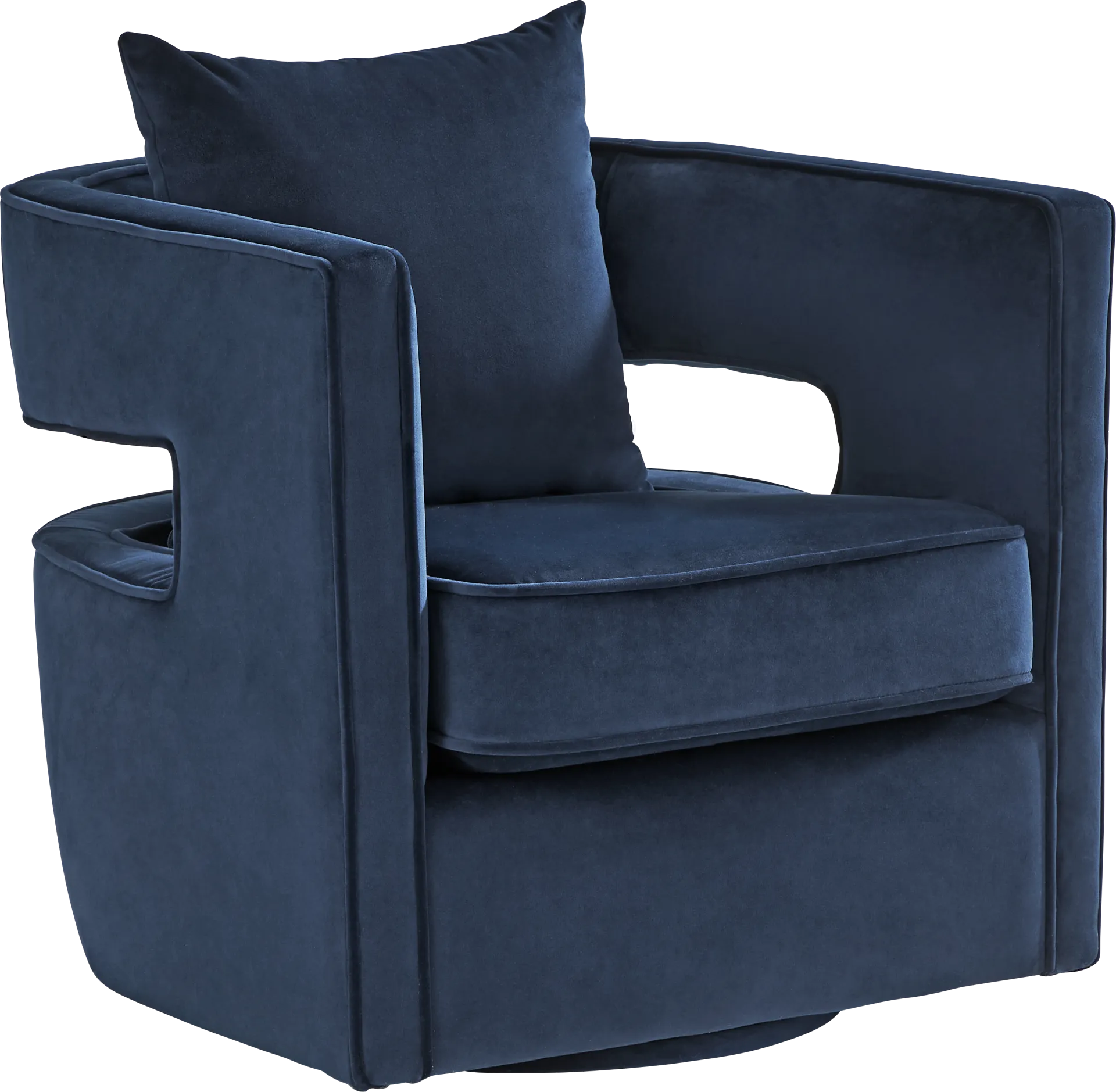Rockaway Point Navy Accent Chair - Image 1