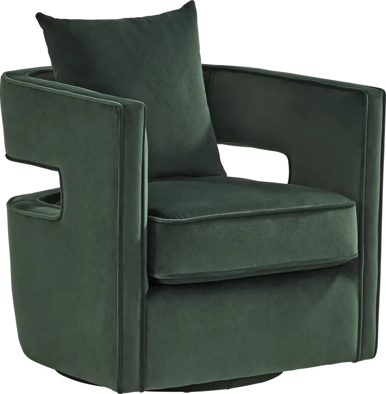 Rockaway Point Green Accent Chair