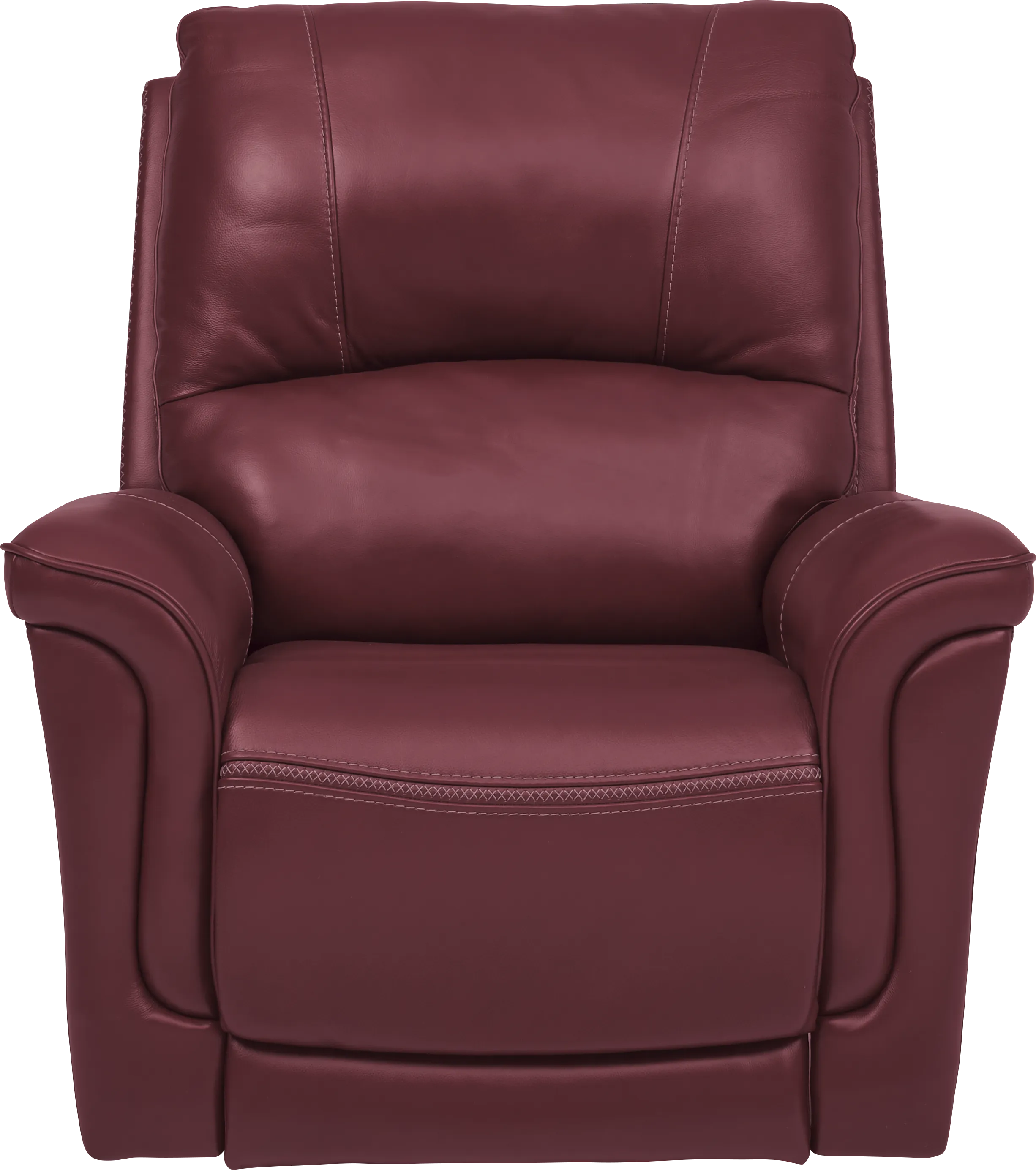 Castmore Red Triple Power Leather Recliner - Thumbnail - Image 1