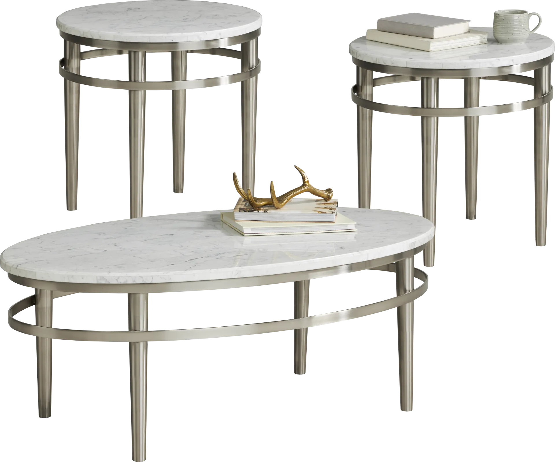 Castella Teal Leather 5 Pc Living Room with Dual Power Reclining Sofa - Image 6