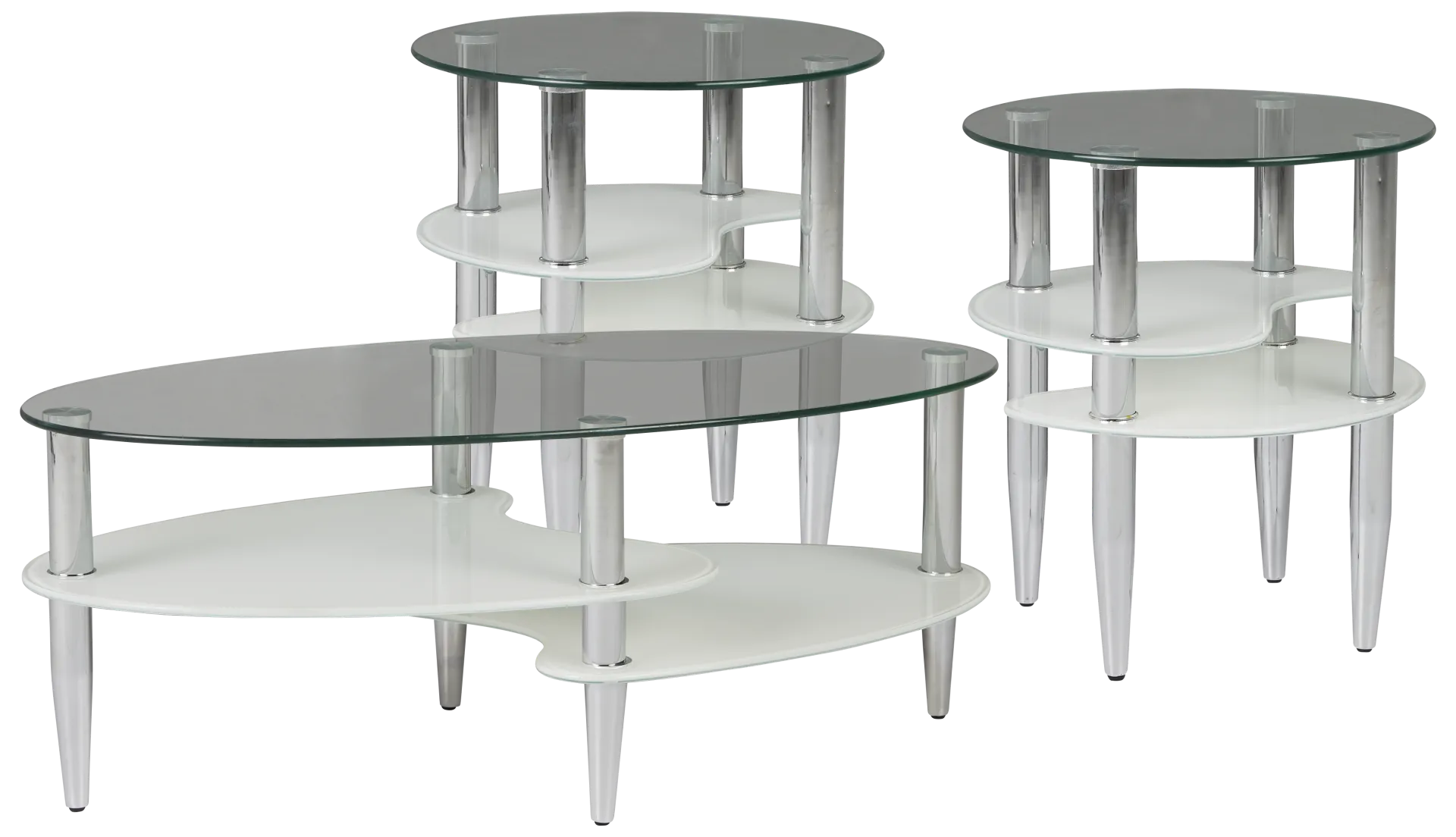 silver 3 pc table set