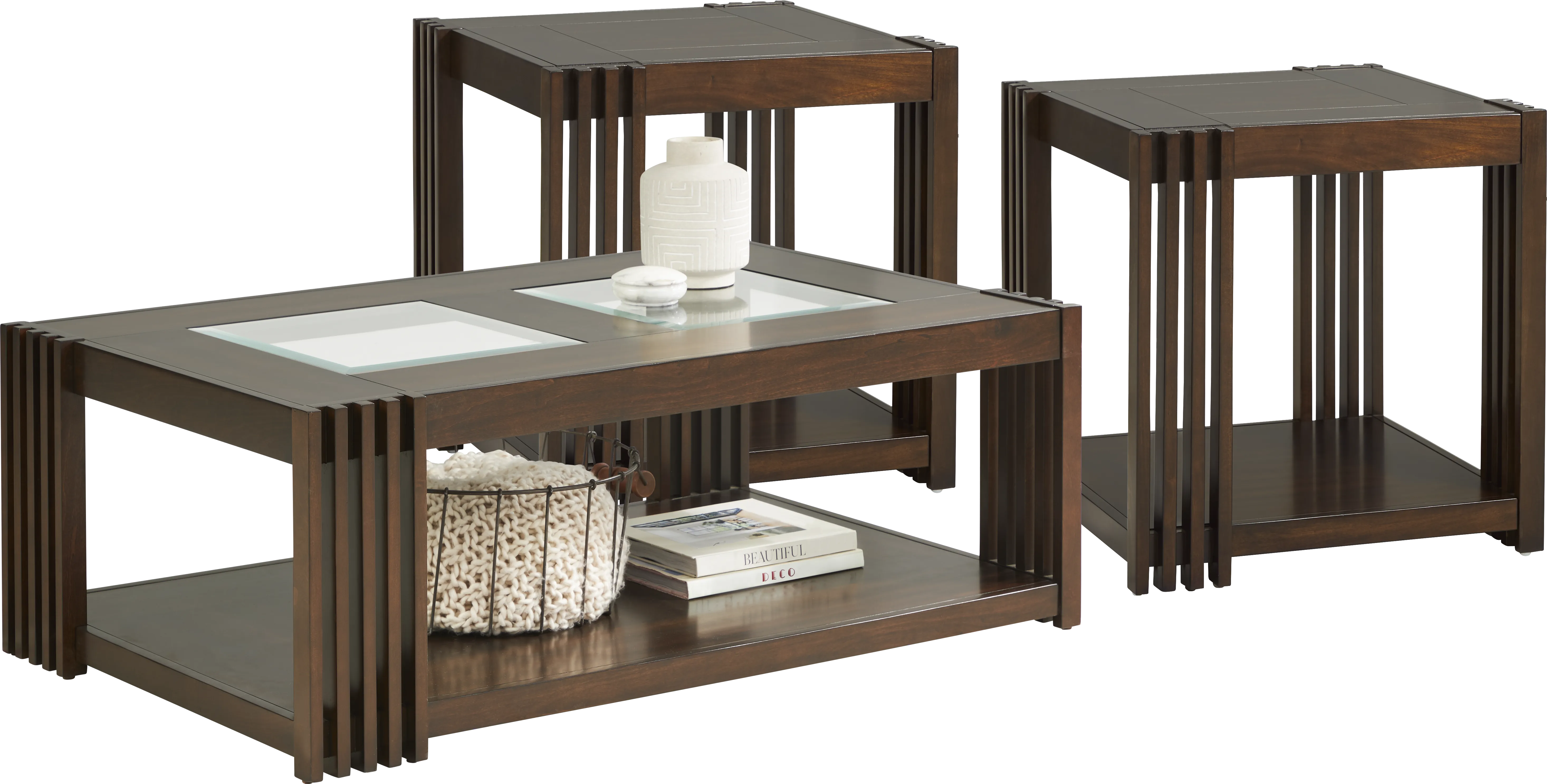 Davidson Caramel Leather 7 Pc Living Room with Dual Power Reclining Sofa - Thumbnail - Image 13