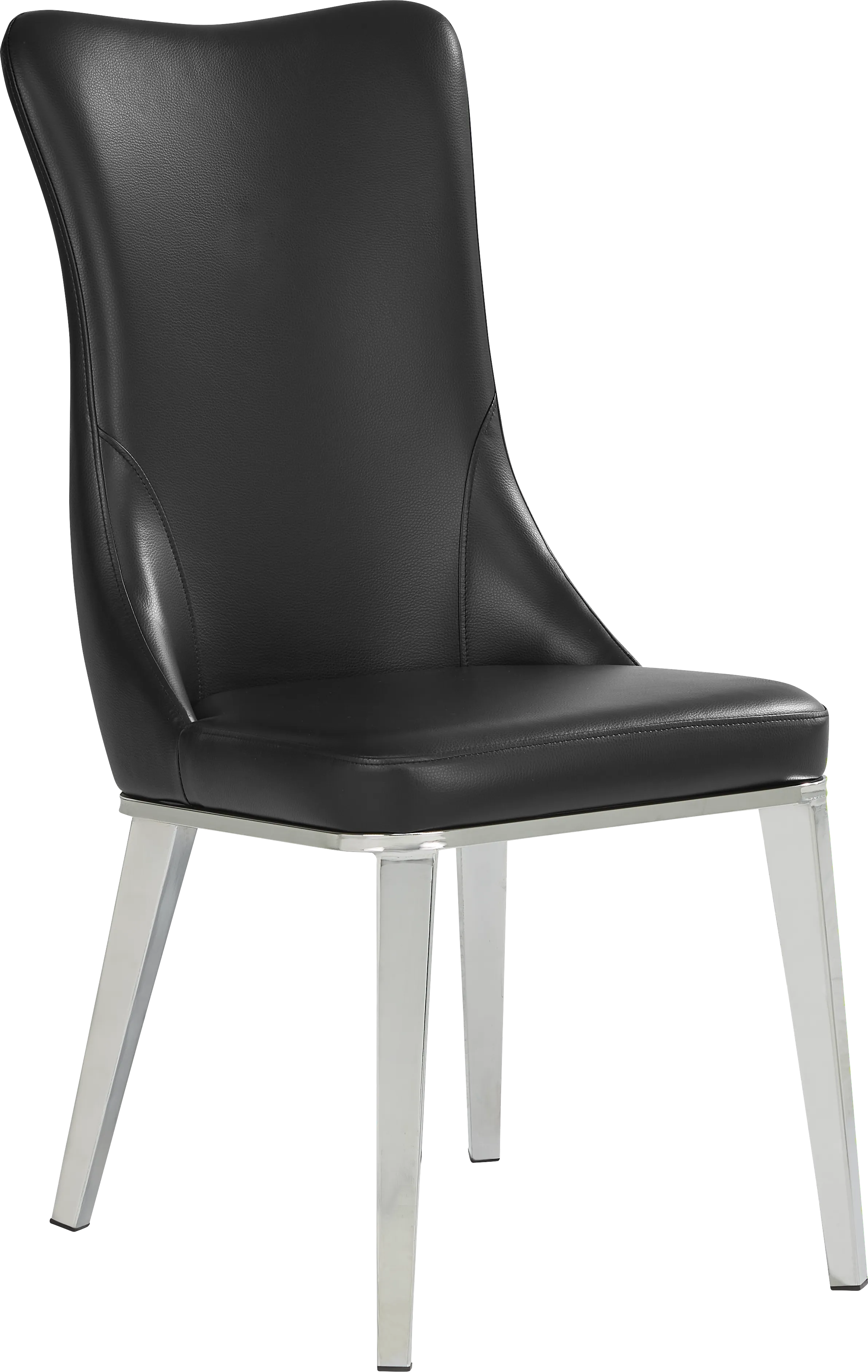 Burrette Black Side Chair - Thumbnail - Image 1