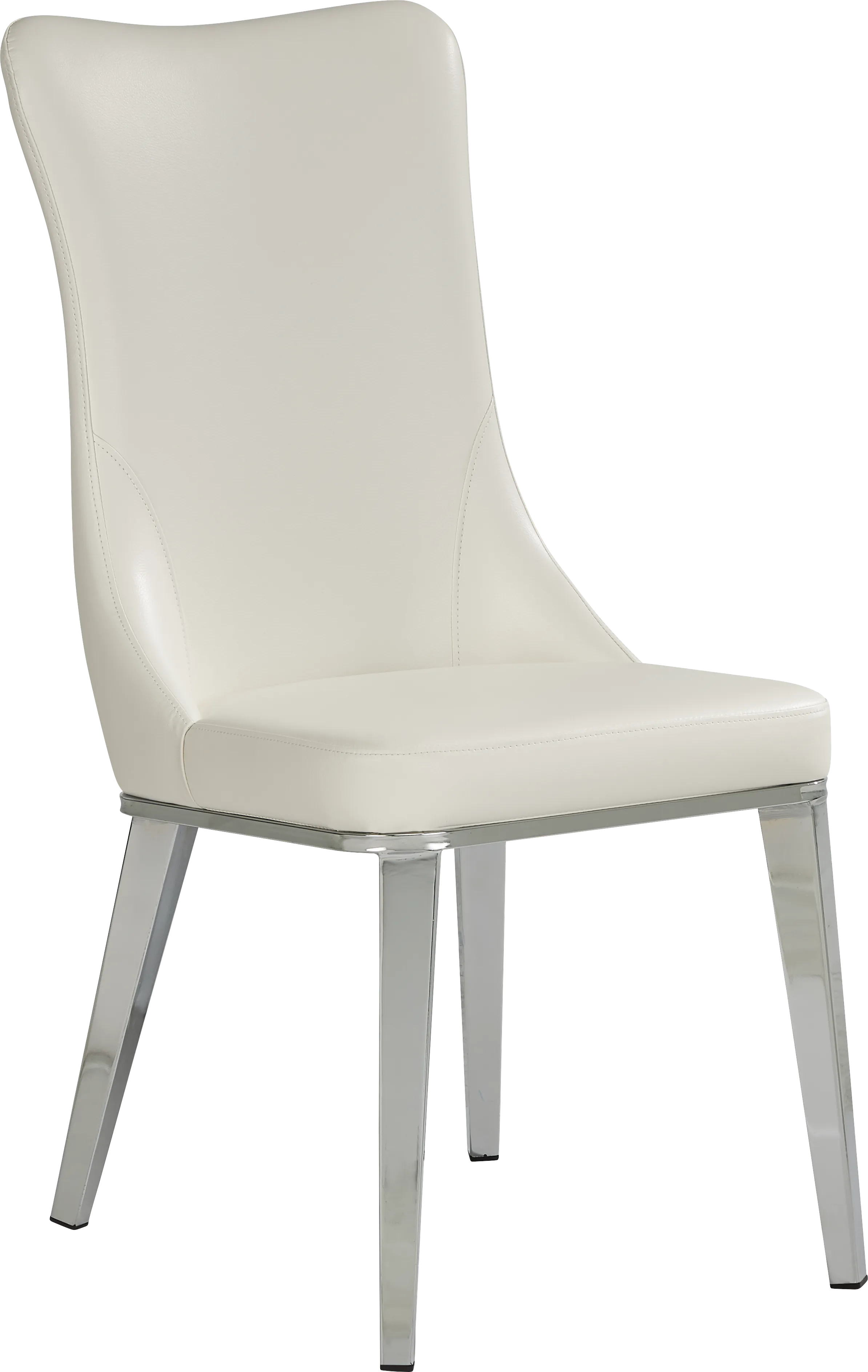 Burrette White Side Chair - Thumbnail - Image 1