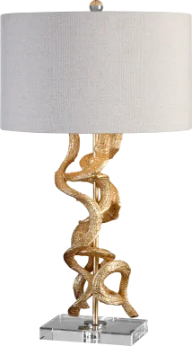 Davina Bend Gold Lamp