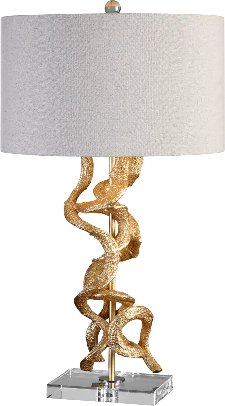 Davina Bend Gold Lamp