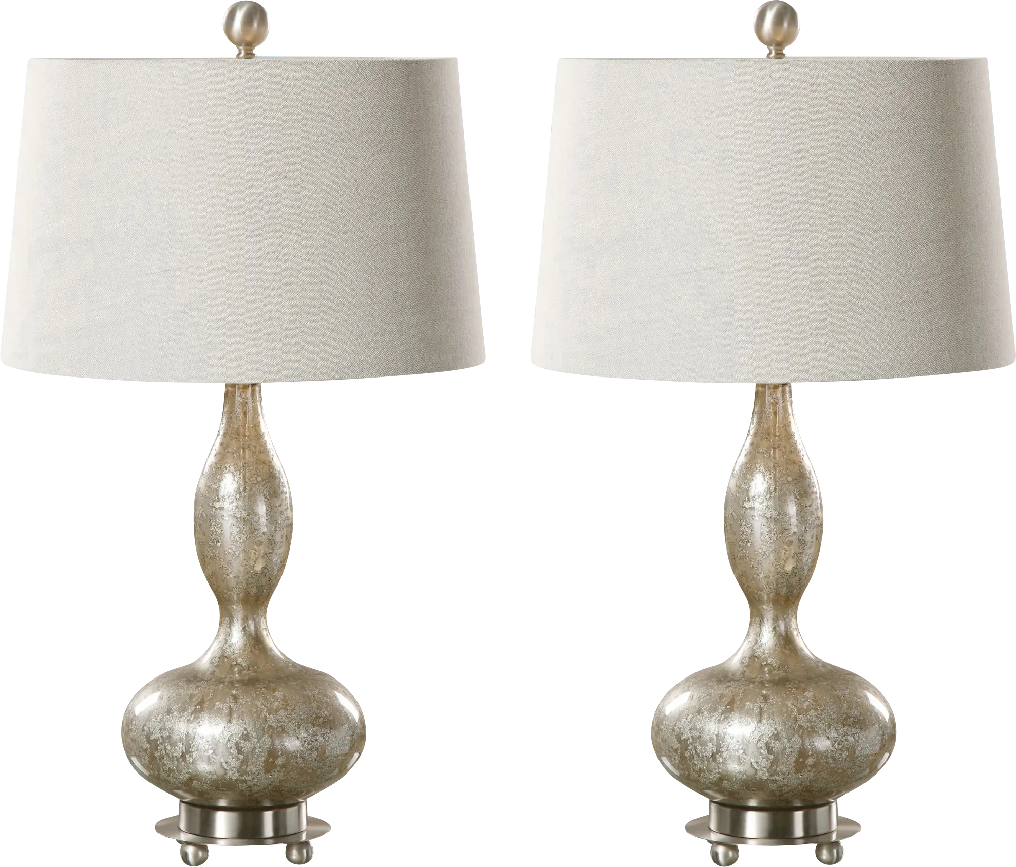 Kara Hollow Nickel Table Lamps, Set of 2 - Thumbnail - Image 1