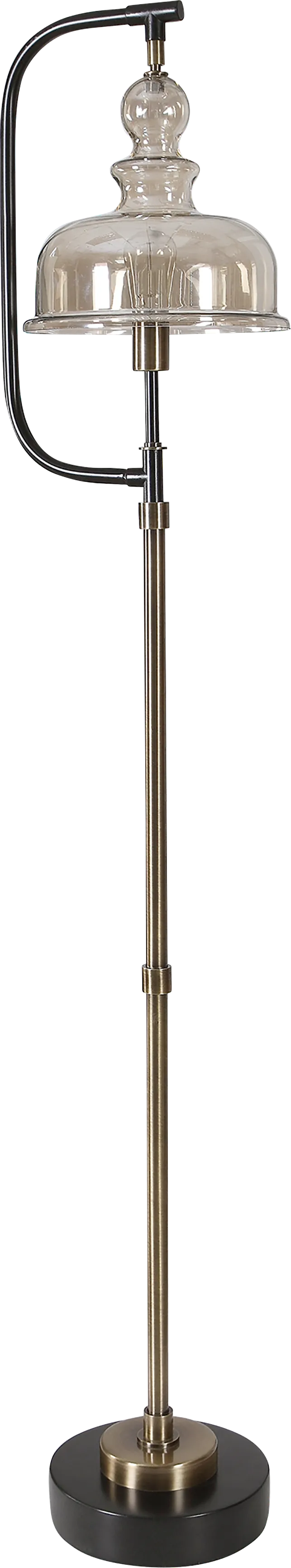 Sanjay Cave Brass Floor Lamp - Image 1