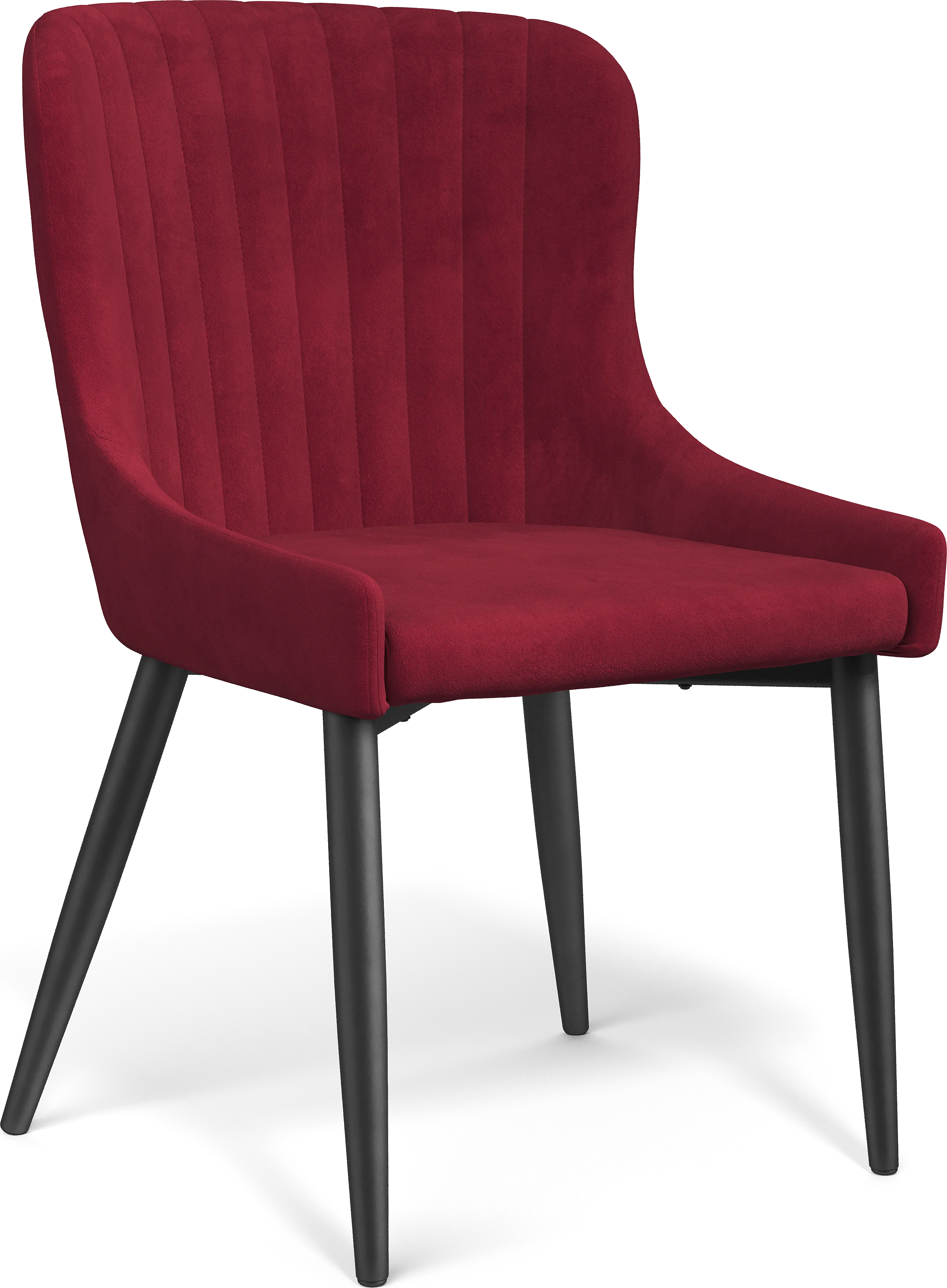 Axia Black 5 Pc Round Dining Room with Bordeaux Chairs - Thumbnail - Image 4