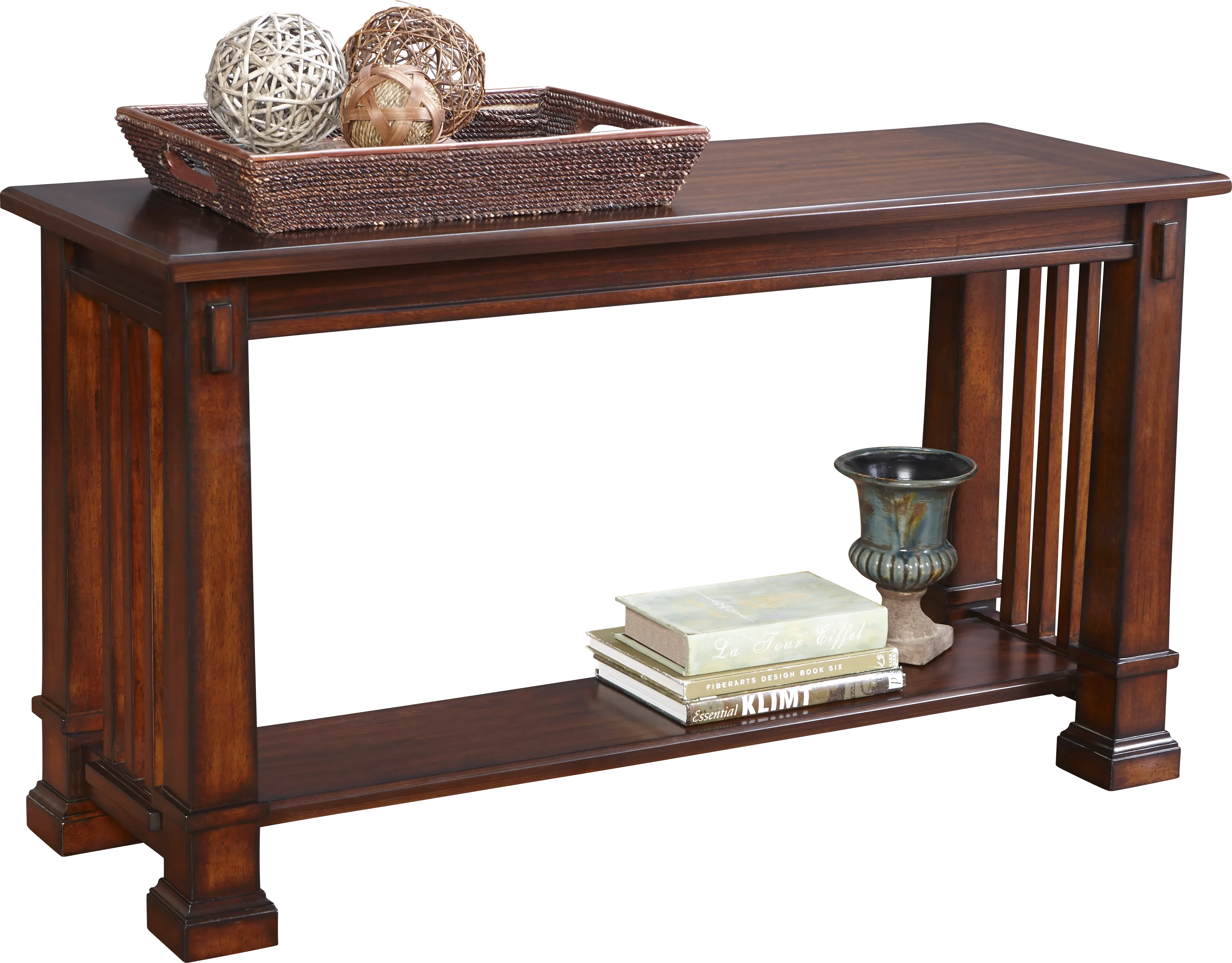 Clairfield Tobacco Sofa Table - Thumbnail - Image 1