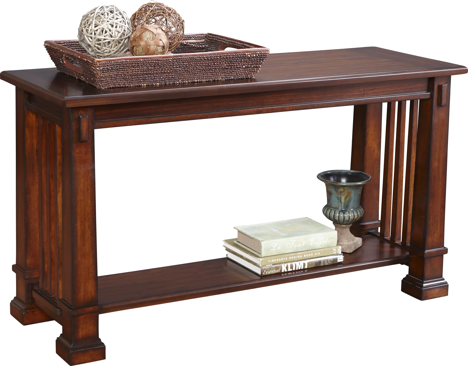 Clairfield Tobacco Sofa Table - Image 1