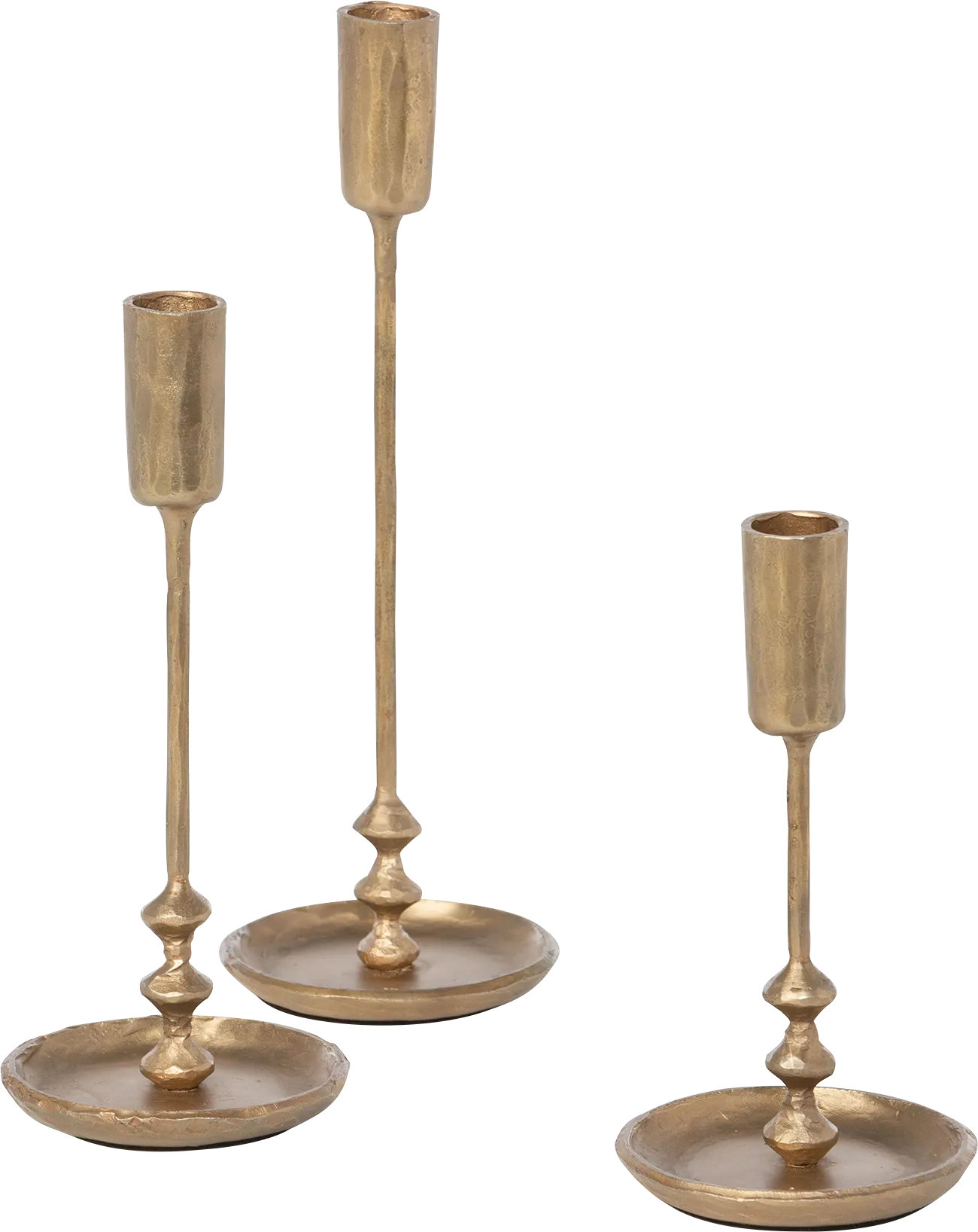 Clattam Gold Candle Holder, Set of 3 - Thumbnail - Image 1