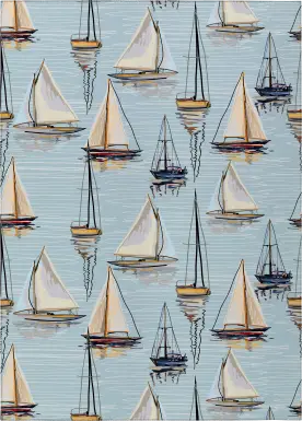 Pipitone Blue 3' x 5' Rug