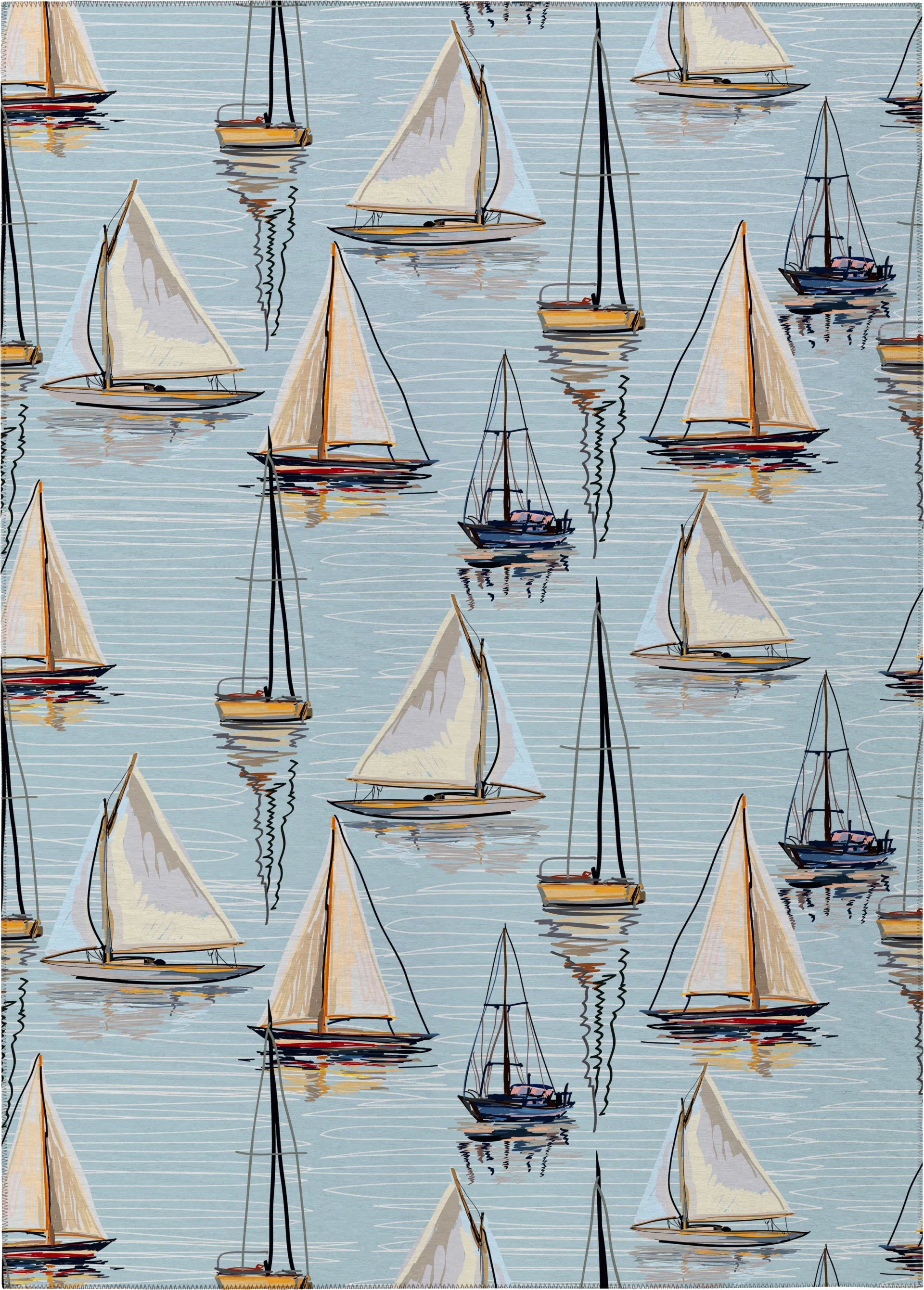 Pipitone Blue 3' x 5' Rug - Image 1