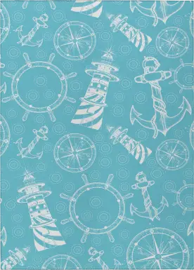 Sotterley Ocean Blue 8' x 10' Rug