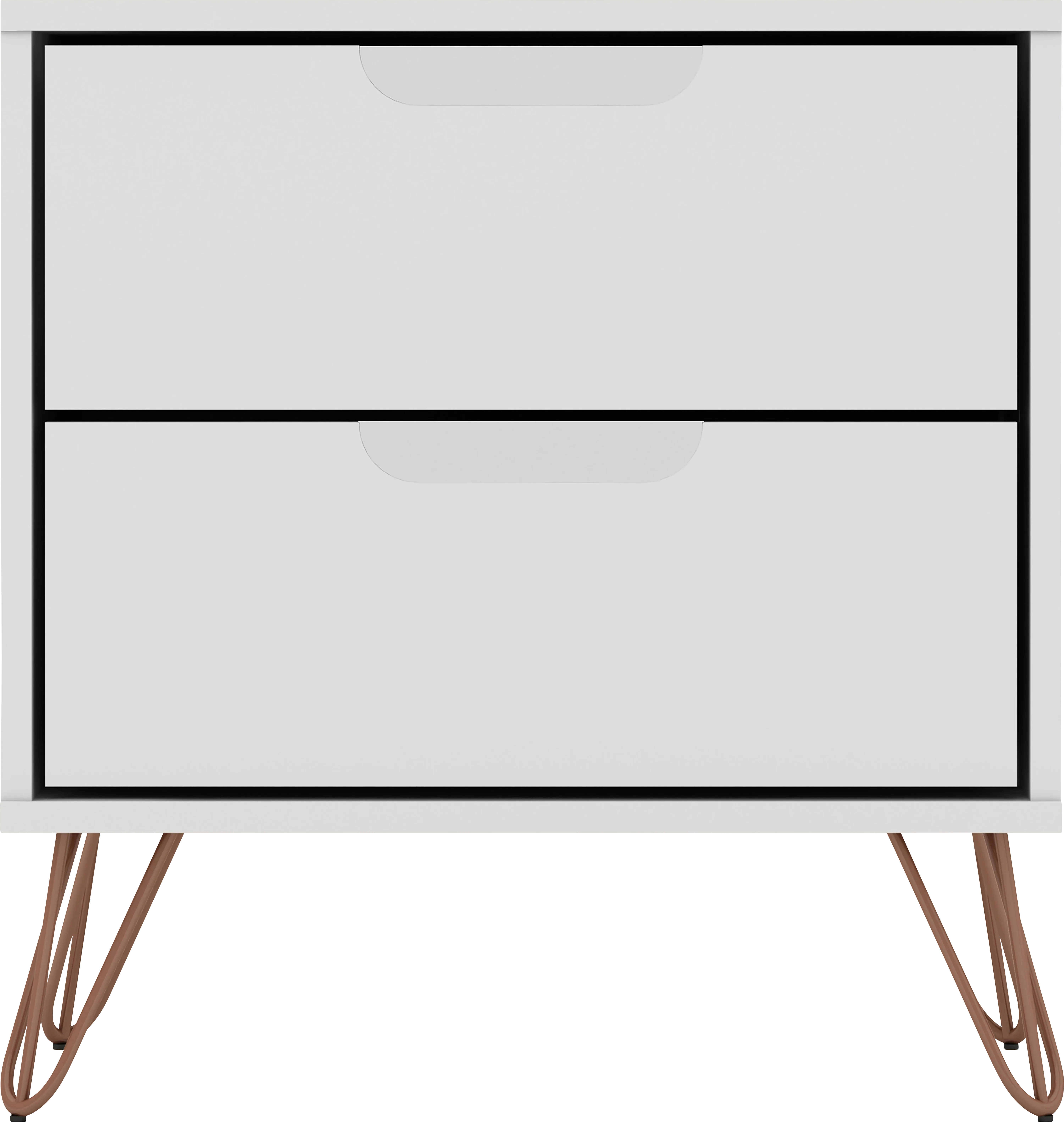 Camomile V White Nightstand