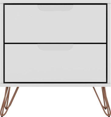 Camomile V White Nightstand