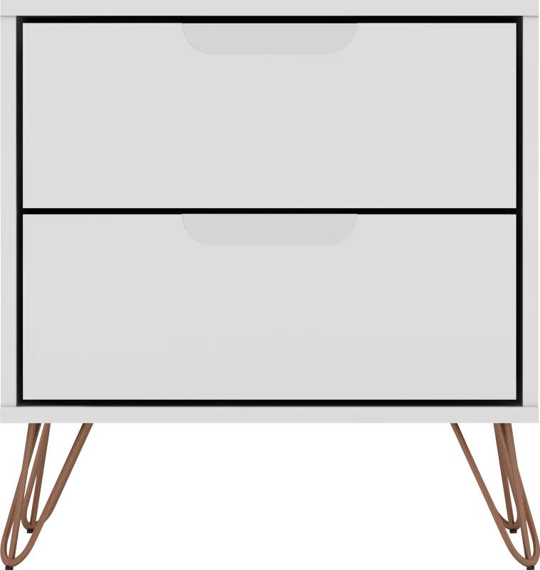 Camomile V White Nightstand