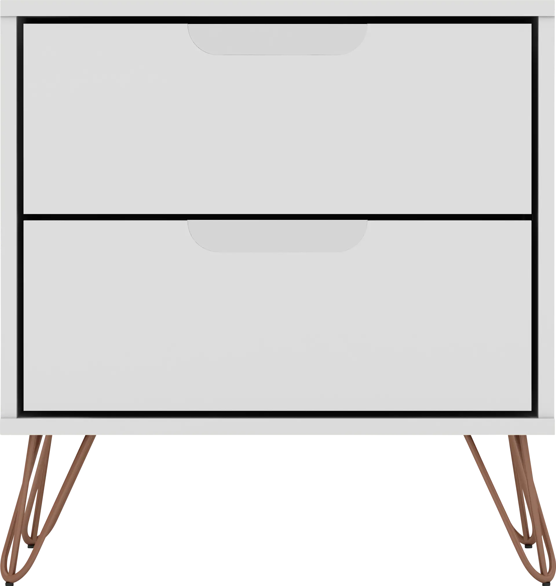 Camomile V White Nightstand
