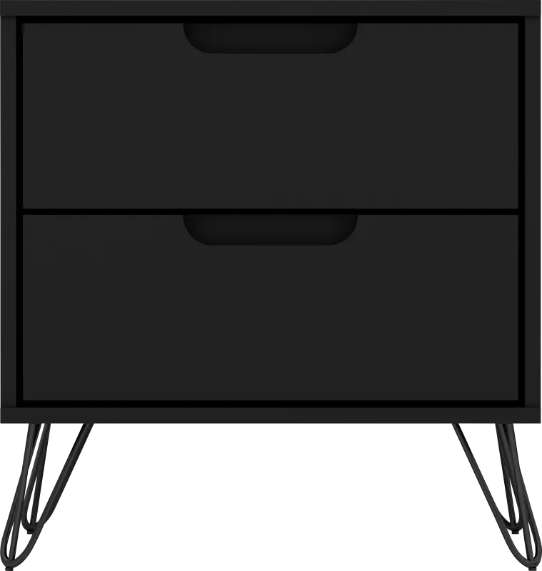 Camomile V Black Nightstand