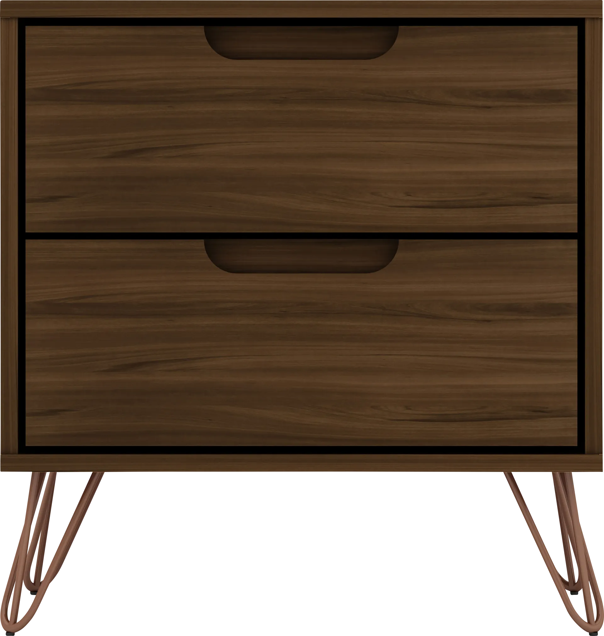 Camomile V Brown Nightstand - Image 1