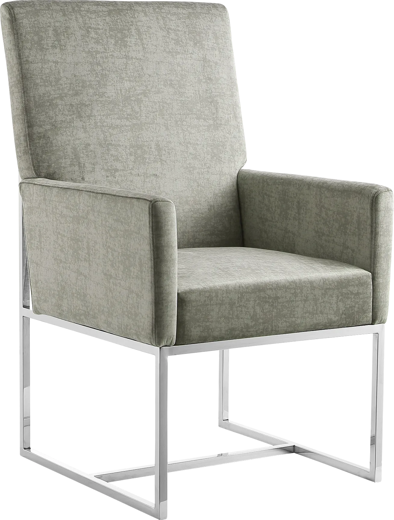 Herrli Steel Gray Arm Chair - Image 1