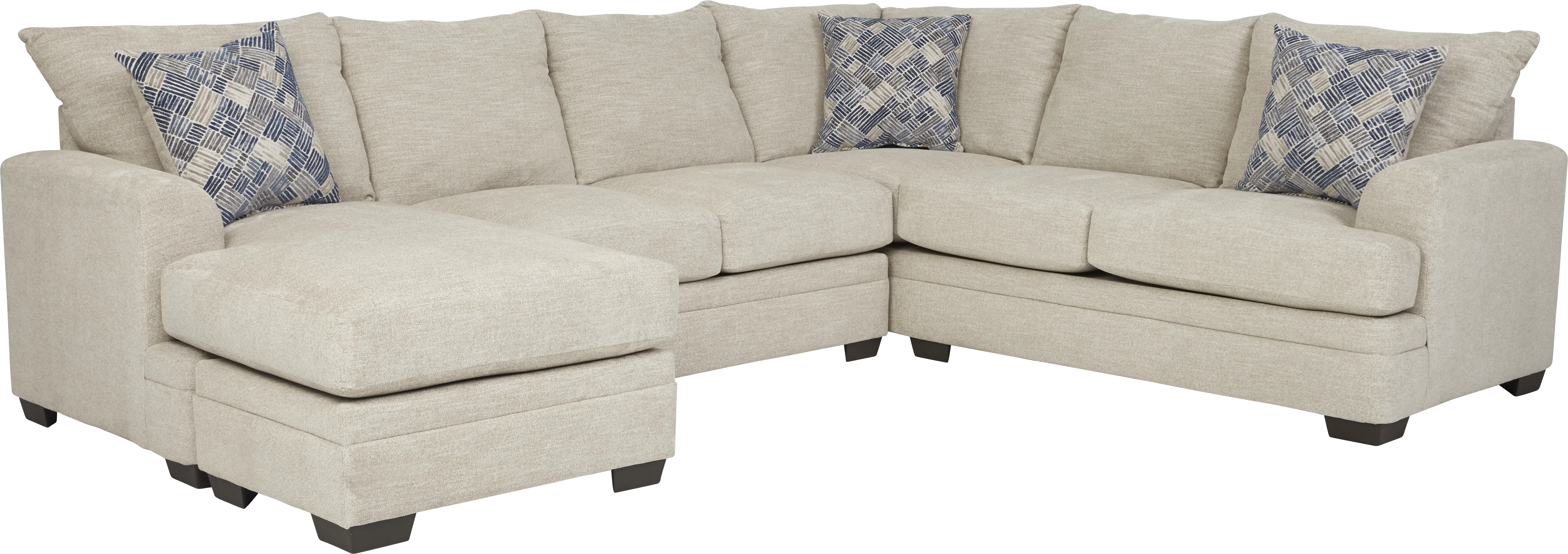 Copley Court Parchment 2 Pc Sleeper Sectional - Thumbnail - Image 1