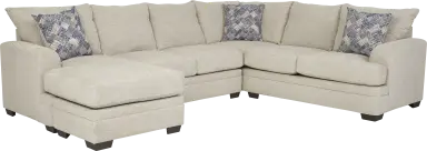2 pc left arm chaise sectional