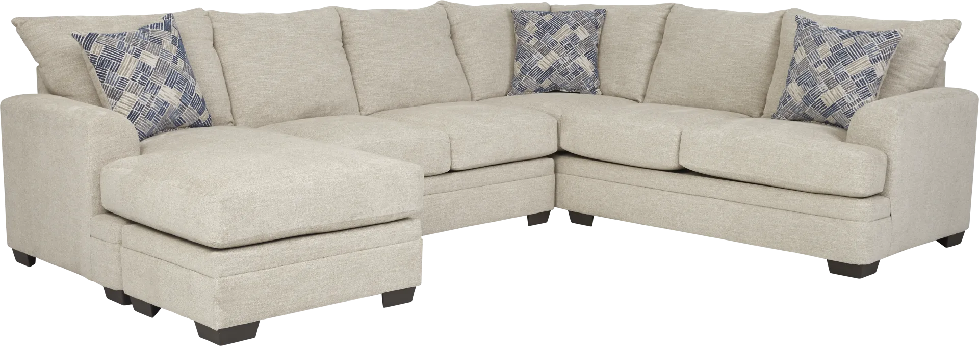 Copley Court Parchment 2 Pc Sleeper Sectional - Image 1