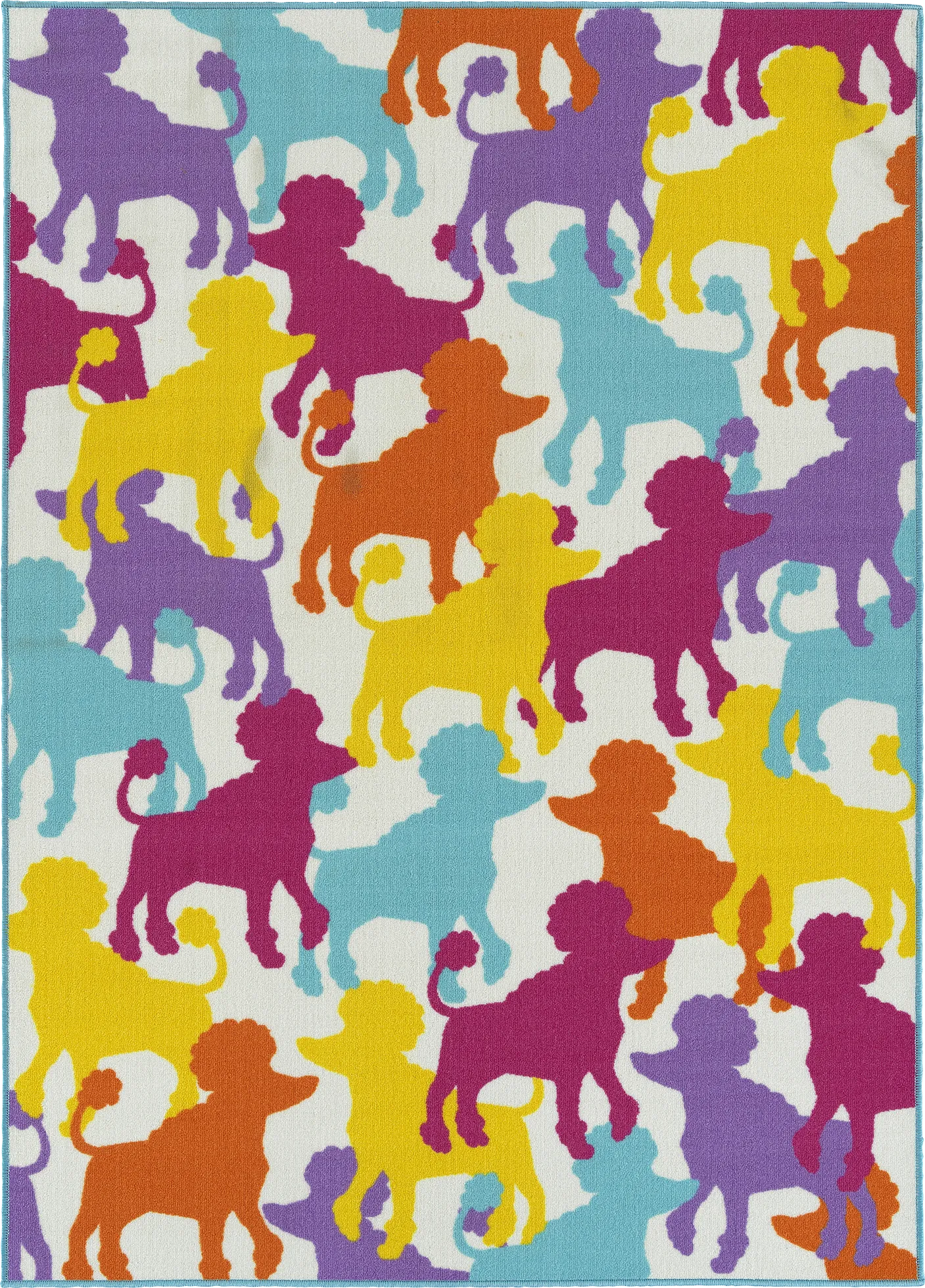 Kids Poodle Pop Multi 7' x 9' Rug - Image 1